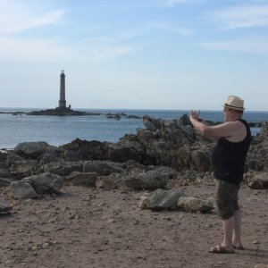 Philippe et le phare de Goury