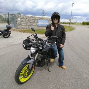 At the driving school