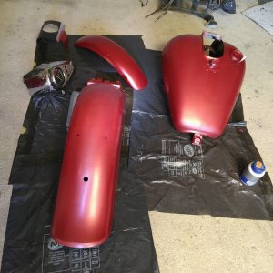 Rattle can painting my motorcycle